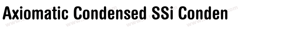 Axiomatic Condensed SSi Condensed字体转换
